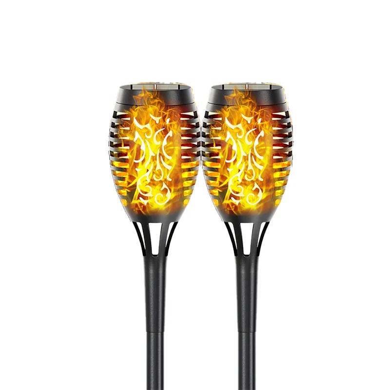 Solar Torch Flame Lamp Garden Flickering Flame Solar Torch Light Waterproof Outdoor Yard Lawn Light for Holiday Party Decoration