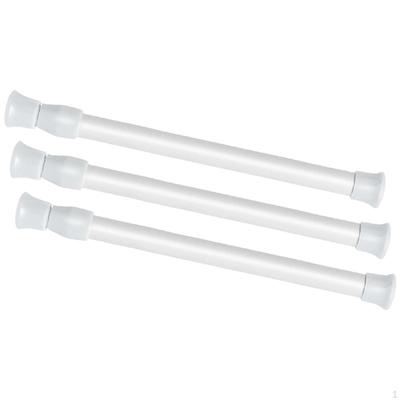 3Pcs Tension Curtain Rods Window Security Bar Premium, Multipurpose, Practical, Telescopic