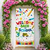 Classroom Decoration Colorful Design Welcome Back To School Banner Educational Banner Educational Theme School Bus Banner For