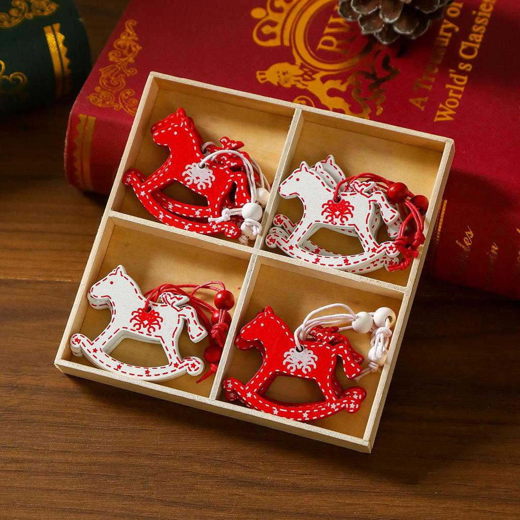 Prachtige Houten Kerstversieringen Doos: Kerstboomversieringen & Kleine Cadeautjes