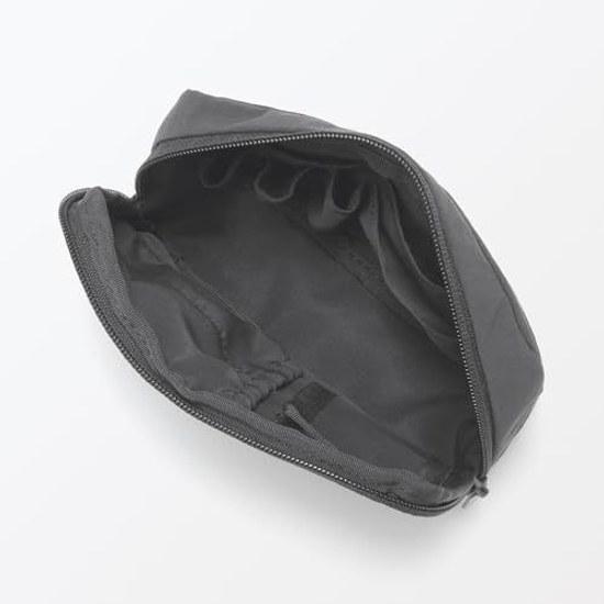 Muji Wrinkle Nylon Large Opening Pouch L