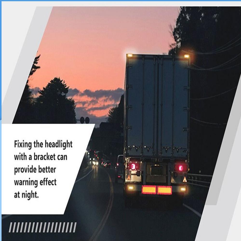 Uchwyt Lampy Przyczepy Uchwyt Montażowy Lampy Tylnej Kształt L Metalowy Stojak na Lampy 2 Sztuki do Pojazdu Transportowego Ciężarówki Łodzi Morskich