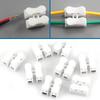 50pcs 10A 220V 1 Pin/2 Pin Push Quick Wire Cable Connector White Wiring Terminal