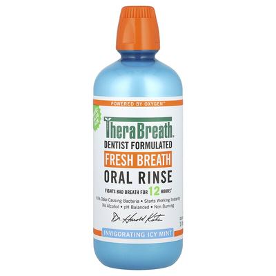Fresh Breath Oral Rinse, Invigorating Icy Mint, 33.8 Fl Oz (1 L)