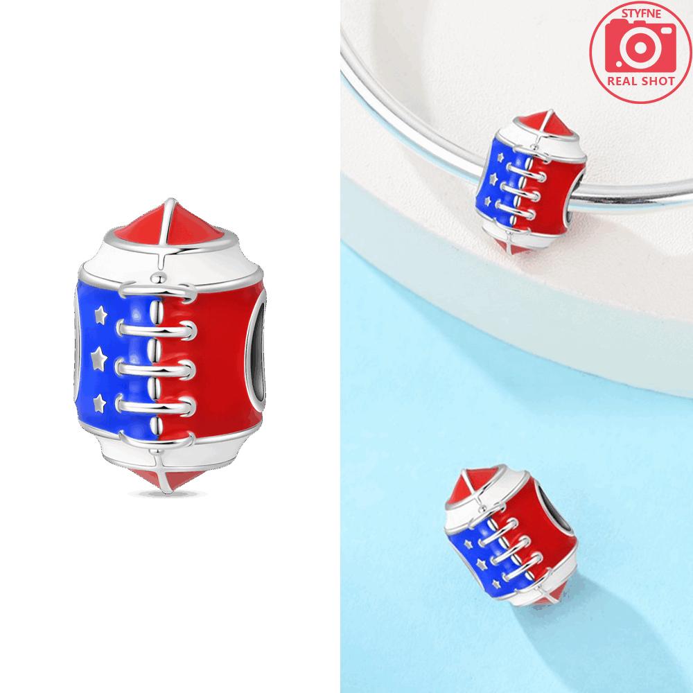 Original Copper Blue Guardian Pendant Demon Eye Skull Prayer Charms Bead Fit Bracelet Women Jewelry Diy Gift Accessory