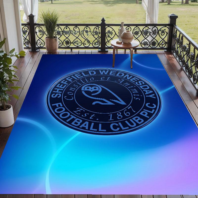 Soft Floor Carpet Sheffield Wednesday Football Pattern Area Rug Decorative Mat For Home Room Decoration
