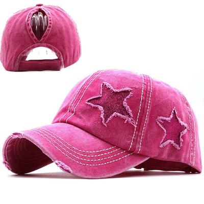 100 % gewaschener Denim, Loch-Stern-Baseballmütze, Snapback-Hüte, Herbst- und Sommer-Angelhut für Männer und Frauen, Kappen, Casquette-Hüte, Gorras