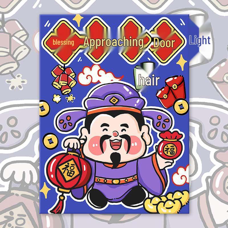 

2025 Праздничный Бог Богатства Набор для рисования маслом по номерам «Сделай сам» 20x30 cm