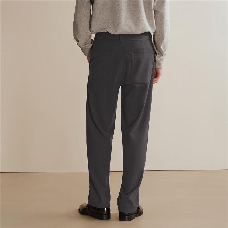 Giordano Men's Thickened Draping Casual Suit Pants