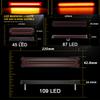 45/87/109 LED Strip Edge Light 12-24V Flashing Truck Off-road Vehicle Engineering Vehicle Side Warning Light Car Tail Light