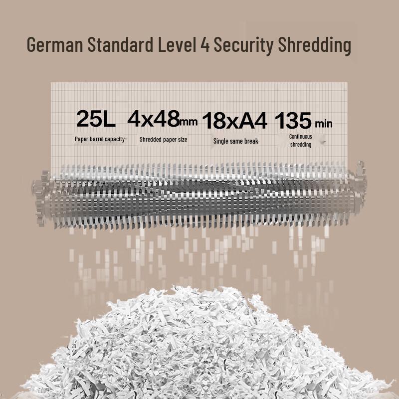 Deli GA762 P-4 Commercial Paper Shredder CN plug (adapter included)