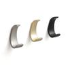 Oukali Modern Times Bathroom Zinc Alloy Wall Mount Black Silver Brushed Brass Kitchen Towel Coat Hook