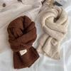 Knitting Winter Scarves Plush Cape Wraps Windproof Mohair Long Shawl  Student
