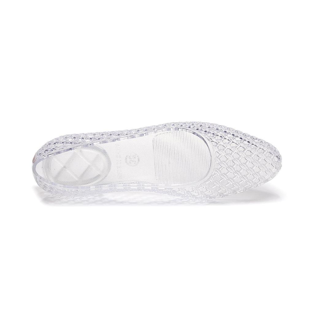 Korean Shallow Mesh Slip-On Women's Transparent Casual Sandals