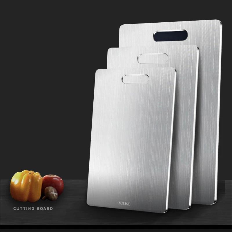 Antibacterial and mold resistant cutting board German high-quality cutting board Thickened 316 stainless steel cutting board