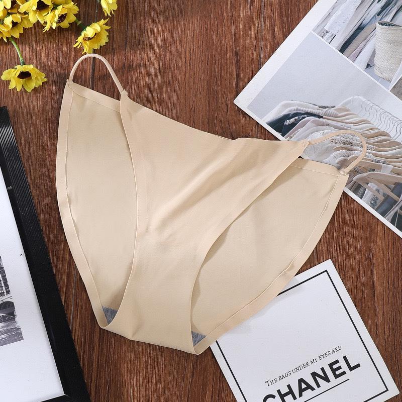 Cross-border Ice Silk Seamless Women's Low Waist Bikini Thong