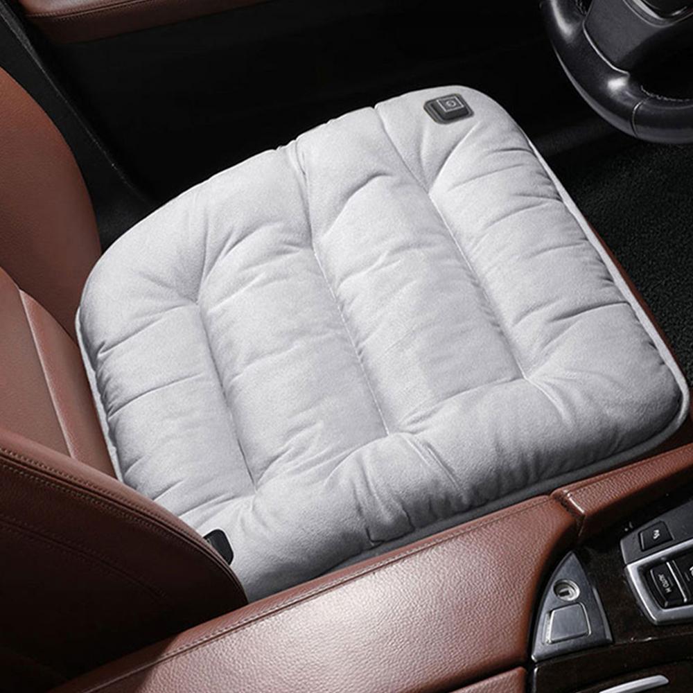 Heating Seat Cushion For Car Graphene Electric Car Seat Mat Plush Outdoor Heated Chair Cushions USB-Powered Massage Heat Seat