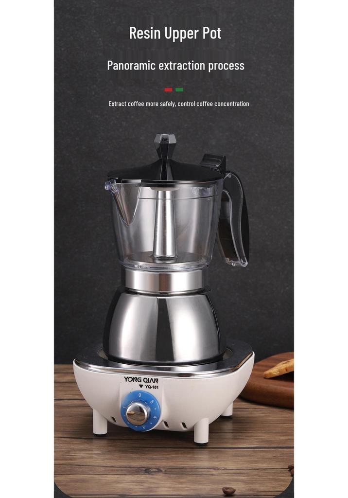 Cross Mocha Pot Espresso Maker: Portable Italian-Style Coffee Utensils Set for Home Use