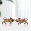 2pcs Twelve Zodiac Mini Cattle Statue Vintage Bull Ornament  Garden Decoration