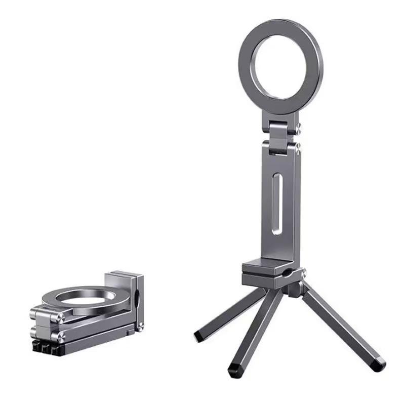 

Foldable Magnetic Phone Holder Tripod with 360° Rotation for Live Streaming and Desktop Use