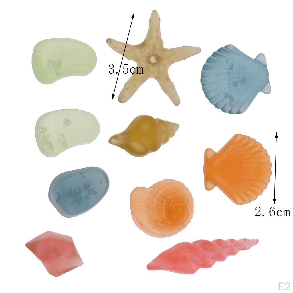 10 pezzi Acquario Vasca Pesci Roccia Luminosa