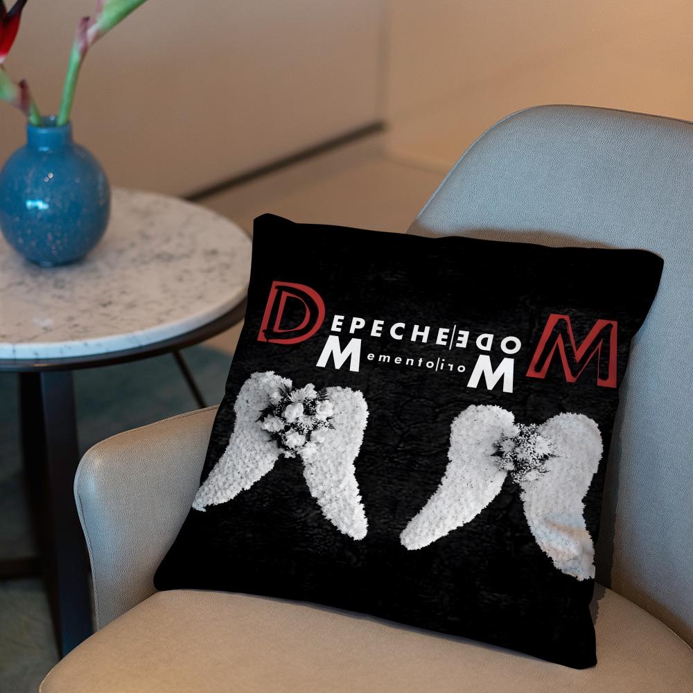 Band D-Depeche M-Mode Memento Mori Cushion Cover 2-in-1 Reversible Plush Pillow Cover | Car/Sofa/Bed | Perfect Gift