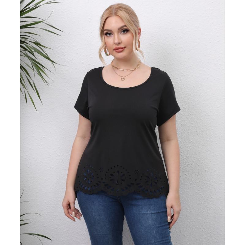 Женская футболка с открытыми плечами и рукавами летучая мышь, свободная, с собранным низом, повседневная блузка, больших размеров, однотонные летние топы 1XL чёрный