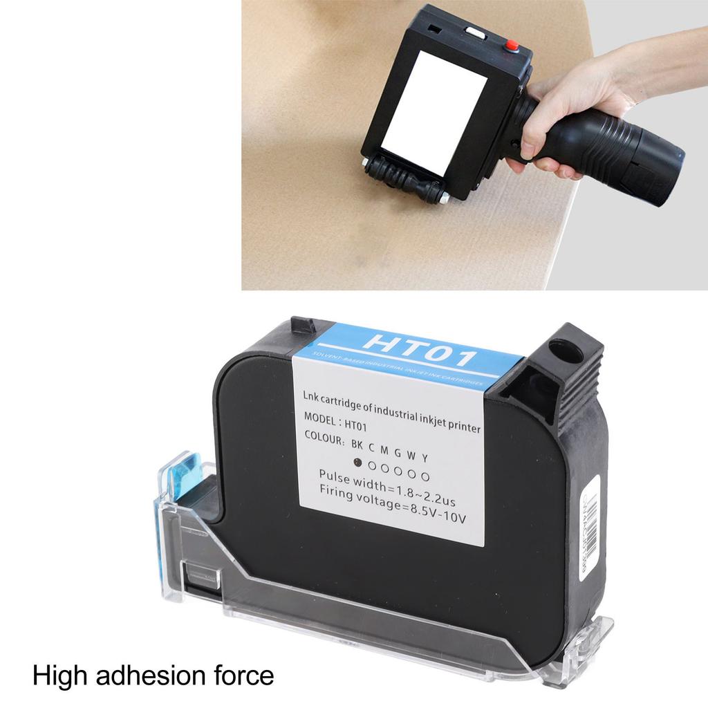 1 Stück 42ML Handheld-Drucker Tintenpatrone Schnelltrocknende Tintenstrahl-Druckerpatrone Ersatz 12,7 mm