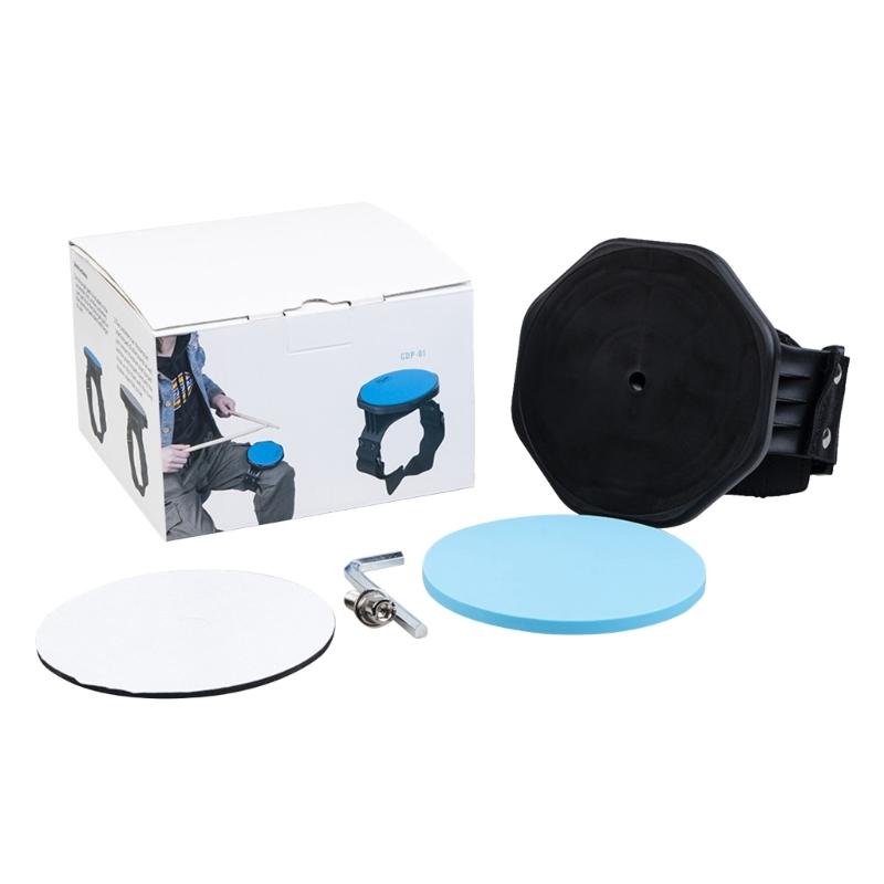Knee Drum Practice Pad Portable Leg Practice Drum with Strap Percussion instruments Drum Accessories for Beginner 1