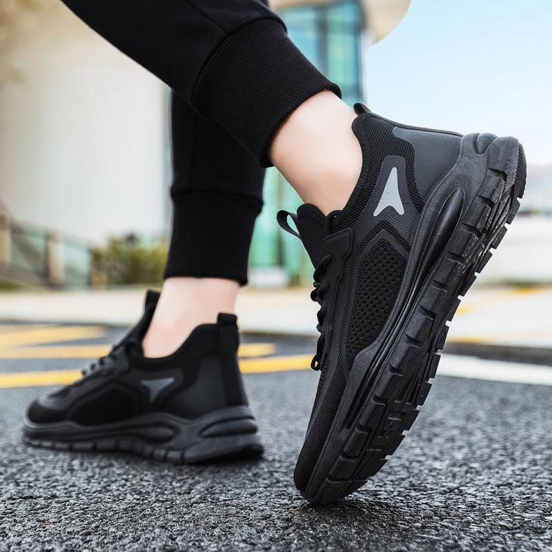Summer new casual shoes flying woven mesh shoes lightweight breathable shoes casual sports shoes