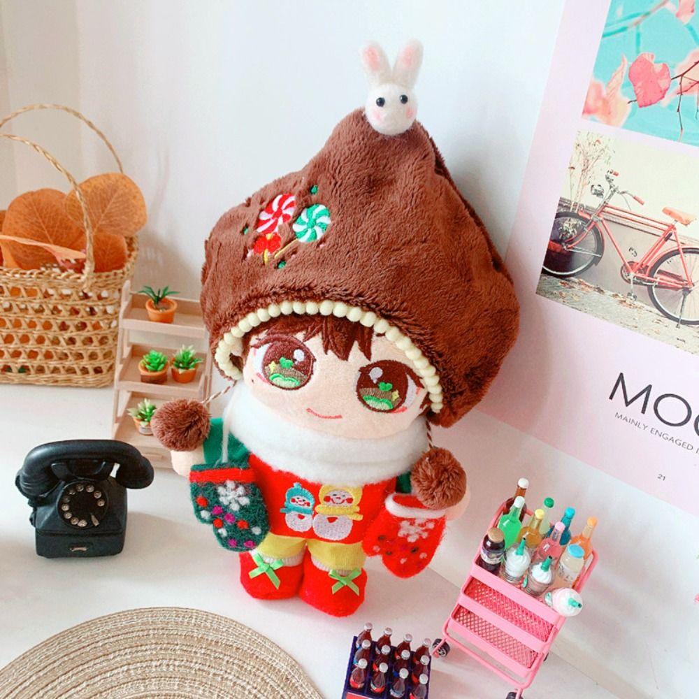 Gloves Cotton Doll Suit Set Snowman Plush Toy Clothes Cotton Doll Clothes  Doll Accessories