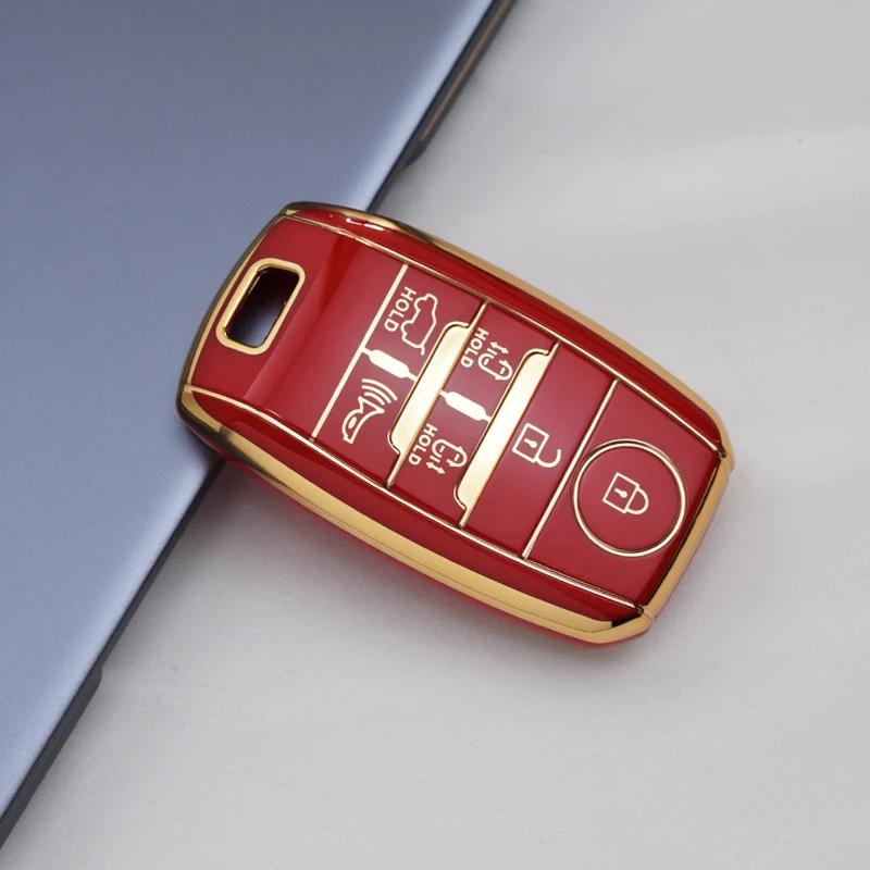 For Kia Sedona Sorento Grand Carnival 5Button Shell Fob Holder Smart Remote Tpu Car Key Case Cover