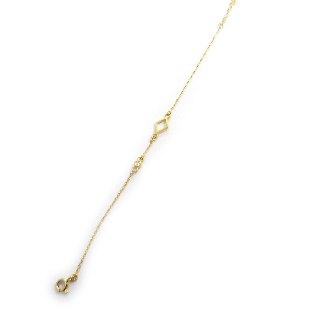 Les Trésors De Lily [N2835] - Gold-plated Bracelet 'Jeux De Cartes' White Gold (tiles) - 12x8 Mm