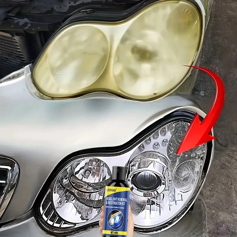 Restore Yellowed and Dull Lights - Heavy Duty Repair and Gloss Restoration Kit - Easy DIY Polishing for All Lenses.