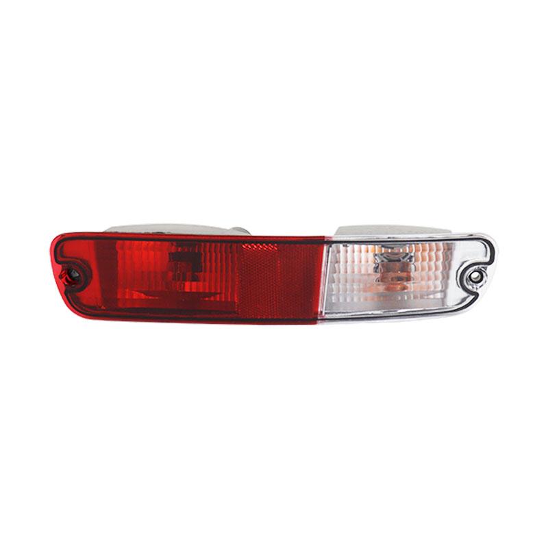 For Mitsubishi Pajero Montero V73 V75 V77 2003-2007 Car Rear Bumper Light Tail Signal Warning Reflector Lamp Red Lens With Bulbs