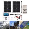 20W Monocrystalline Solar Panel Kit With 20A Solar Controller LCD Display Dual USB Port Emergency Solar Power Generator