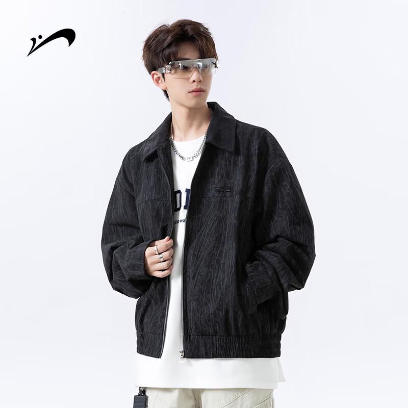 Men s Retro Lapel Casual Jacket M