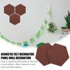 12Pcs Felt Hexagon Wall Memo Board Self-Adhesive Decorative Bulletin Board for Office Home Classroom Notes Display