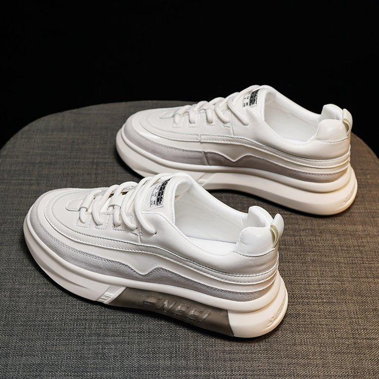 Sneaker Women's  New Rubber Soft Bottom Platform Shoes Color Matching Fashion Middle School Student Casual White Shoes Women