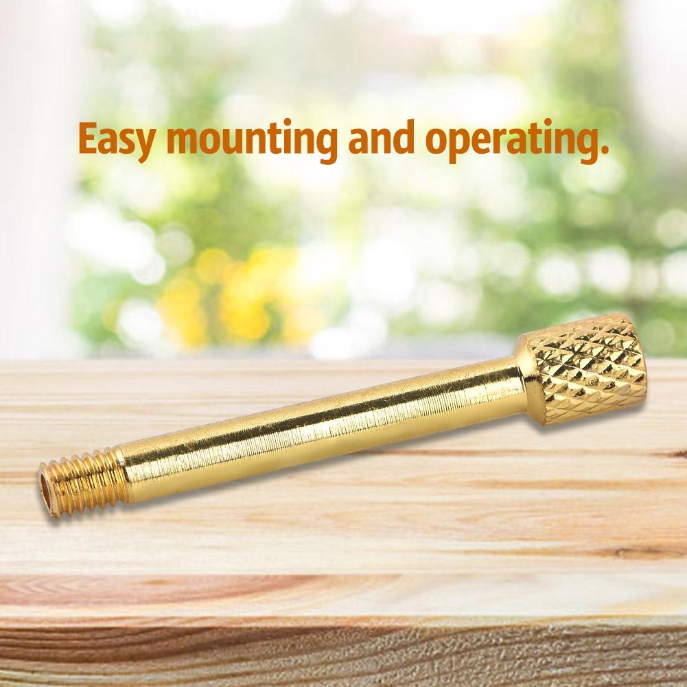 6Pcs Tremolo Intonation Saddle Mounting Screws Replacement For Electric Guitar (Gold)