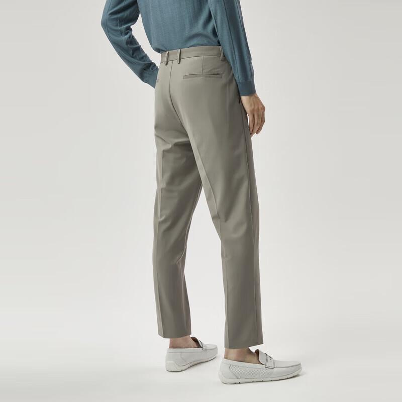 

K-Boxing Men s Merino Wool Blend Straight-Leg Casual Pants HQXT2371 32