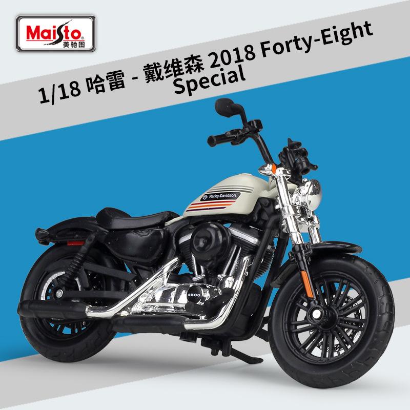 Maisto 1:18 Harley Davidson Sportster Iron 883 Legierung Klassisches Motorradmodell Druckguss Metall Motorradmodell Kinderspielzeug Geschenk