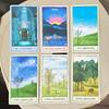 Mindscapes Tarot Deck 80 Pcs Cards Hand-drawn In Oil Pastel In The Style of Classical Landscape Painting 10.3*6cm