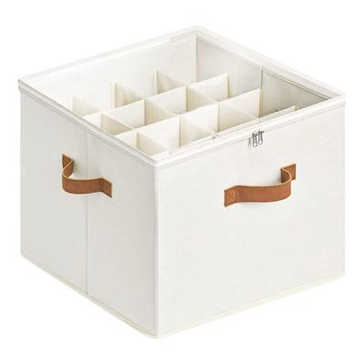 Wardrobe Shoe Organizer, Fabric Shoe Organizer With Transparent Lid, Adjustable Dividers For Storing Shoes, Storage Container