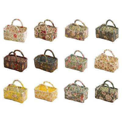 Elegant Cotton Fabric Storage Basket for Delicate Undergarments Or Baby Clothes Home Decoration Supplies