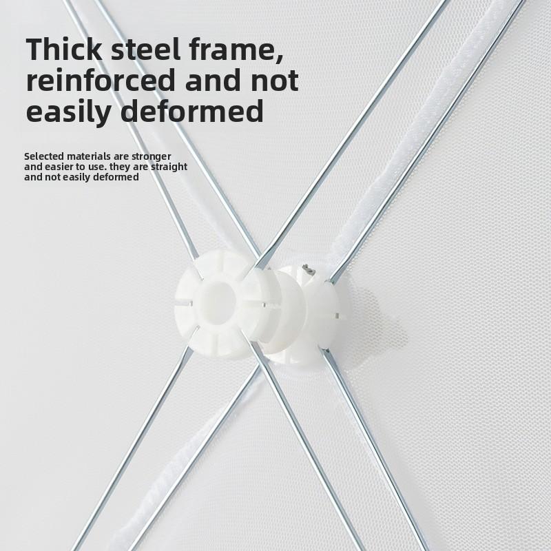 Weißes Netz-Lebensmittelabdeckungszelt, Abschied von Fliegen, faltbar zur einfachen Aufbewahrung und Reinigung, perfekt für Picknicks, Grillpartys und Feste