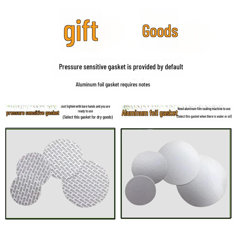 Spot Black Cover Clear PET Plastic Jar for Honey or Snacks - Wide Mouth, Sealed