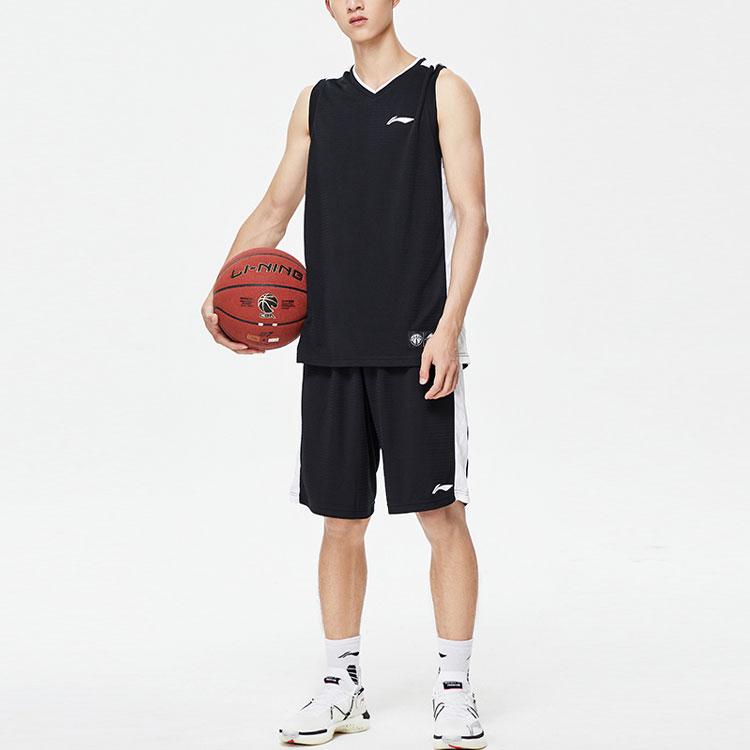 Li Ning Casual Sportswear Men's Black V neck Moderate AATP067-2