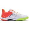New LiNing Cloud Thunder Cushioned Slip Resistant Abrasion Resistant Breathable Low Top Badminton Shoes Unisex White Red AYAS028-4