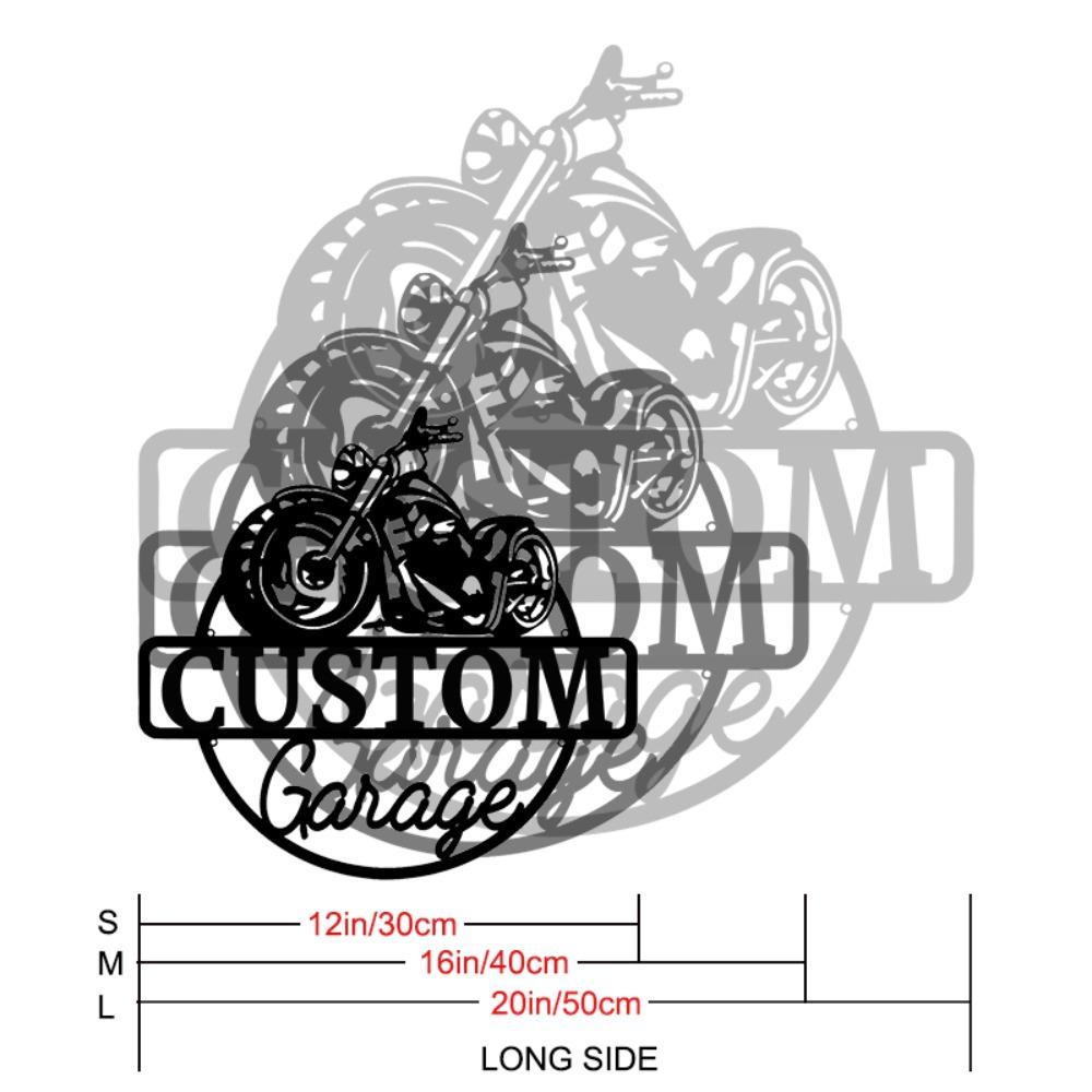 Metal Wall Art Biker Garage Sign Man Cave Decor Housewarming Father Day Gift S